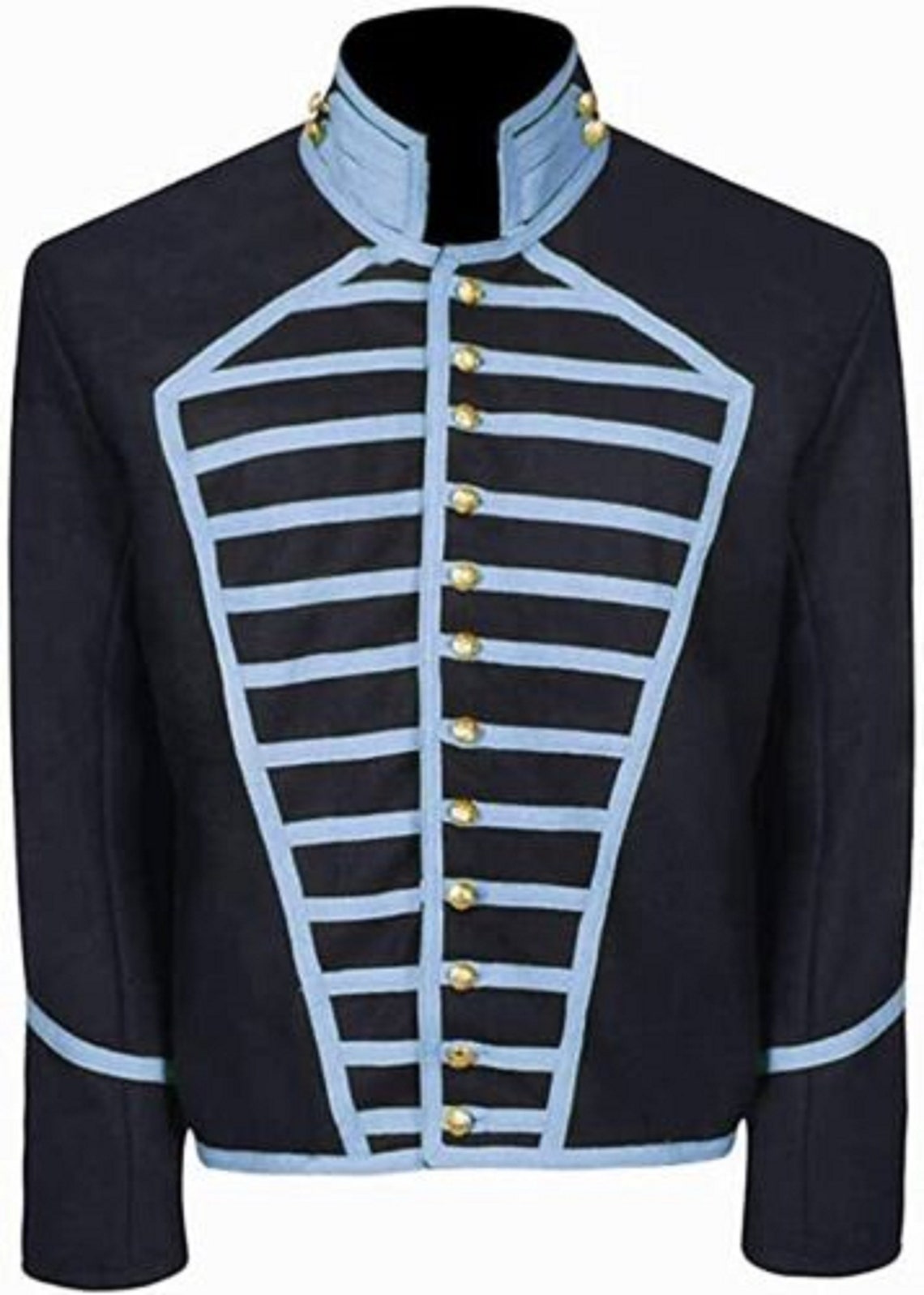 Navy Blue Marching Band Jacket Coat