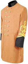 Charger l&#39;image dans la galerie, Civil War Confederate General&#39;s Butternut Frock Coat with 4 Braids 