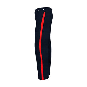 Civil War CS Navy Blue Trouser with 2" inch Sky/Yellow/Red/Black Rank Stripe - Civil War Trouser