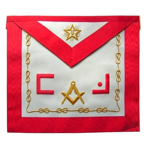 Masonic Scottish Rite Apron - AASR - Master Mason - Masonic Letters Square Compass | Regalia Lodge
