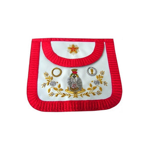 Leather Masonic apron – French Chapter – 4th Order – Acacia | Regalia Lodge
