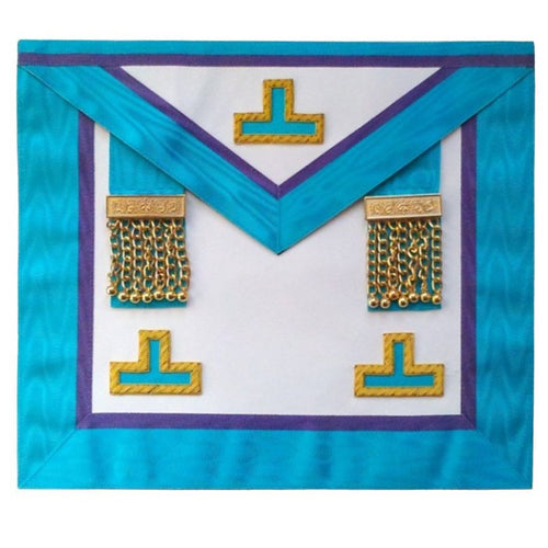 Masonic Memphis Misraim Rite Worshipful Master Apron with Tassles Hand Embroidered | Regalia Lodge