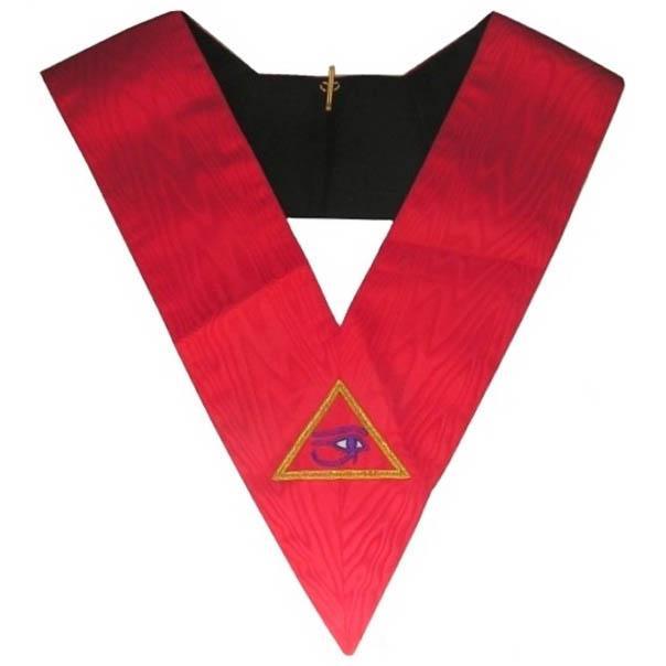 Masonic Memphis Misraim Hand Embroidered Collar - 90 Degree | Regalia Lodge