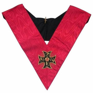 Masonic Officer's collar - AASR - 18th degree- Knight Rose Croix - Inward-patted Templar cross | Regalia Lodge