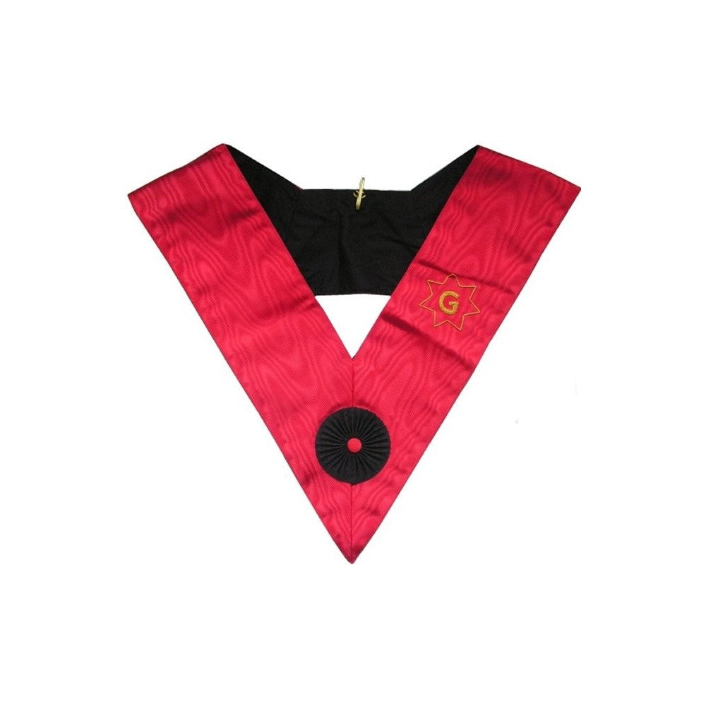 Masonic Officer's collar – Grand French Chapter – Ancien Très Sage / Très Sage d'Honneur – Hand-embroidered | Regalia Lodge