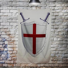 画像をギャラリービューアに読み込む, Knights Templar Shield Flag | Regalia Lodge