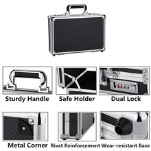 Load image into Gallery viewer,  Aluminum High density Hard Case-Briefcase Toolbox Storage Box Cases Black Carrying Cases - Men&#39;s Leather business briefcase  , Official Briefcase , Multifunctional Briefcase,  Briefcase for Men - Men&#39;s Luxury Leather Briefcases - Leather work bags for Men -   Business bags &amp; Office bags - Leather Business Bags for Men - Briefcases &amp; Laptop Bags - Mens Leather Briefcases Office Bags -  