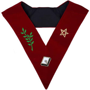 Masonic Scottish Rite 14th Degree Lodge Of Perfection Embroidered Collar | Regalia Lodge