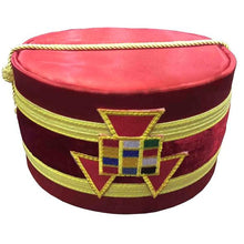 Load image into Gallery viewer, Royal Arch Past High Priest PHP Emblem Cap Red | Regalia Lodge