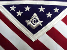 Afbeelding in Gallery-weergave laden, Hand Embroidered U.S Master Mason Masonic Apron | Regalia Lodge
