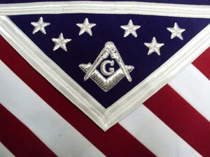 Hand Embroidered U.S Master Mason Masonic Apron | Regalia Lodge