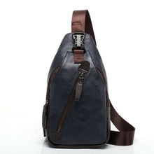 Carica l&#39;immagine nel visualizzatore di Gallery, Men&#39;s Leather Sling Pack Chest Shoulder Crossbody Bag Backpack Biker sling bags for men  Original sling bag for men Men&#39;s Crossbody &amp; Sling Bags Buy Latest Mens Sling Bags Online