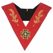 Load image into Gallery viewer, Masonic AASR collar 18th degree - Knight Rose Croix - Croix pattée + Acacia Branches | Regalia Lodge