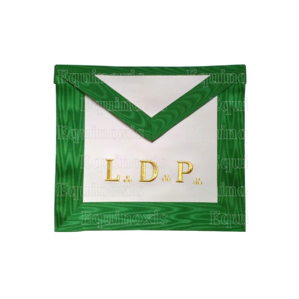 Tablier maçonnique en faux cuir haute qualité – French Chapter – 3rd Order – L. D. P. | Regalia Lodge